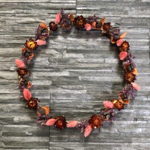 Couronne de fleurs séchées Angèle