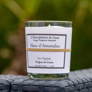 Bougie parfumée senteur Fleur d’Amandier