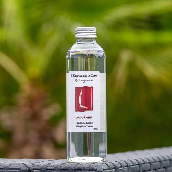 Recharge 200 ml pour bouquet parfumé senteur Cerise Cassis